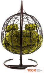 M-Group ДЛЯ ДВОИХ 11450211 (КОРИЧНЕВЫЙ РОТАНГ/ЖЕЛТАЯ ПОДУШКА) (340846)