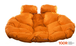 M-Group ДЛЯ ДВОИХ 11450207 (КОРИЧНЕВЫЙ РОТАНГ/ОРАНЖЕВАЯ ПОДУШКА) (340842)