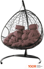 M-Group ДЛЯ ДВОИХ 11450205 (КОРИЧНЕВЫЙ РОТАНГ/КОРИЧНЕВАЯ ПОДУШКА) (340840)