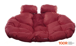 M-Group ДЛЯ ДВОИХ 11450202 (КОРИЧНЕВЫЙ РОТАНГ/БОРДОВАЯ ПОДУШКА) (340837)