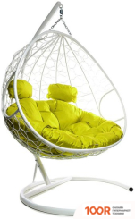 M-Group ДЛЯ ДВОИХ 11450111 (БЕЛЫЙ РОТАНГ/ЖЕЛТАЯ ПОДУШКА) (340835)