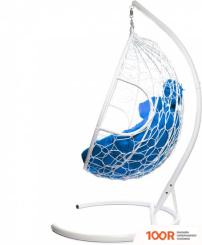 M-Group ДЛЯ ДВОИХ 11450110 (БЕЛЫЙ РОТАНГ/СИНЯЯ ПОДУШКА) (340834)