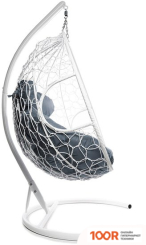 M-Group ДЛЯ ДВОИХ 11450109 (БЕЛЫЙ РОТАНГ/СЕРАЯ ПОДУШКА) (340833)