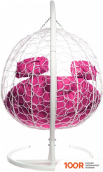 M-Group ДЛЯ ДВОИХ 11450108 (БЕЛЫЙ РОТАНГ/РОЗОВАЯ ПОДУШКА) (340832)