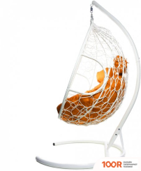 M-Group ДЛЯ ДВОИХ 11450107 (БЕЛЫЙ РОТАНГ/ОРАНЖЕВАЯ ПОДУШКА) (340831)