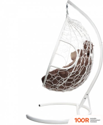 M-Group ДЛЯ ДВОИХ 11450105 (БЕЛЫЙ РОТАНГ/КОРИЧНЕВАЯ ПОДУШКА) (340829)