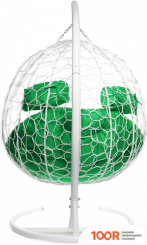 M-Group ДЛЯ ДВОИХ 11450104 (БЕЛЫЙ РОТАНГ/ЗЕЛЕНАЯ ПОДУШКА) (340828)