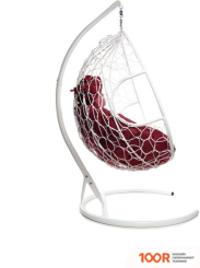 M-Group ДЛЯ ДВОИХ 11450102 (БЕЛЫЙ РОТАНГ/БОРДОВАЯ ПОДУШКА) (340827)