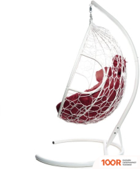 M-Group ДЛЯ ДВОИХ 11450102 (БЕЛЫЙ РОТАНГ/БОРДОВАЯ ПОДУШКА) (340827)