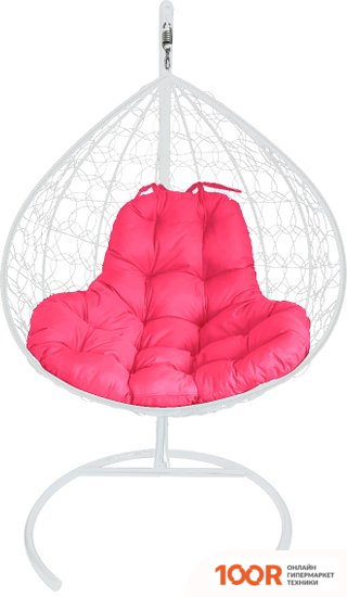 M-Group XL 11120108 (БЕЛЫЙ РОТАНГ/РОЗОВАЯ ПОДУШКА) (340701)