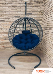 Craftmebel КОКОН КРУГЛОЕ ПРЕМИУМ (ЧЕРНЫЙ/СИНИЙ) (340478)