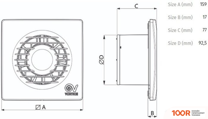 Vortice PUNTO FILO MF 90/3.5" (340247)