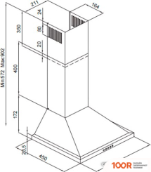 Кухонная вытяжка Berk BHD 2240 WH 50 (339728)