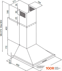 Кухонная вытяжка Berk BHD 2240 IX 50 (339726)