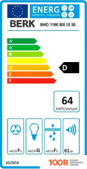 Кухонная вытяжка Berk BHD 1190 MX IX 50 (339725)