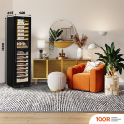 Винный шкаф Meyvel MV106-KBT2 (SLIM) (339092)