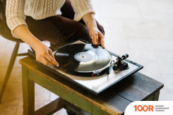 Виниловый проигрыватель Rekkord Audio M500 (БЕЗ ЗВУКОСНИМАТЕЛЯ, ЧЕРНЫЙ/СЕРЕБРИСТЫЙ) (339000)