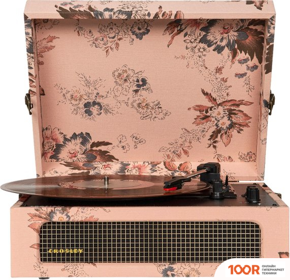 Виниловый проигрыватель Crosley VOYAGER FLORAL (338959)