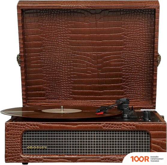 Виниловый проигрыватель Crosley VOYAGER BROWN CROC (338957)