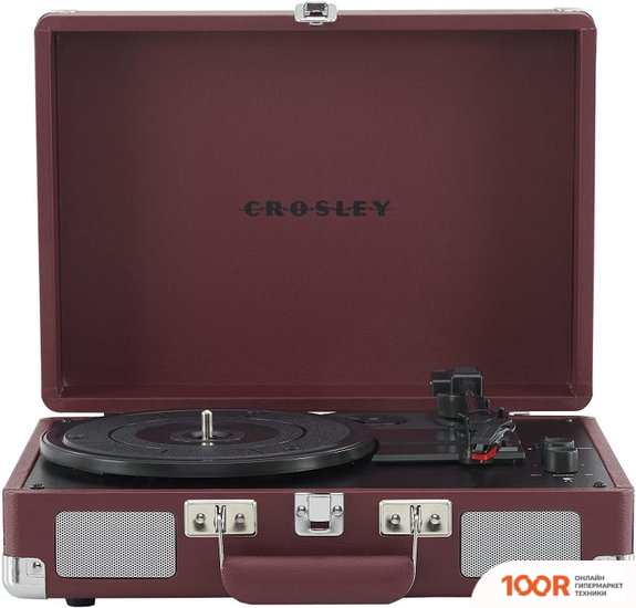 Виниловый проигрыватель Crosley CRUISER PLUS BURGUNDY (338931)