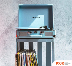 Виниловый проигрыватель Crosley CRUISER DELUXE CR8005D-TQ (БИРЮЗОВЫЙ) (338927)