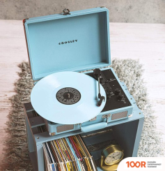 Виниловый проигрыватель Crosley CRUISER DELUXE CR8005D-TQ (БИРЮЗОВЫЙ) (338927)