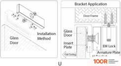 ZKTeco КРОНШТЕЙН U-ОБРАЗНЫЙ CM-280BU (338651)