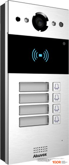 Akuvox R20B ДЛЯ НАКЛАДНОГО МОНТАЖА НА 4 АБОНЕНТА (337992)