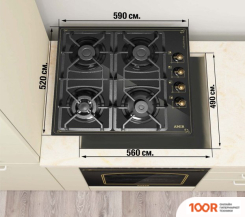 Варочная панель Amir PG6040 RSTB GLASS (337431)