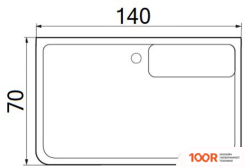 Ванна Wemor 140/70/55 S (337322)