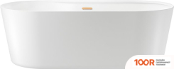 Ванна Wellsee VANILLE JOIE 179,5X84,5 236501004 (ОТДЕЛЬНОСТОЯЩАЯ ВАННА БЕЛЫЙ ГЛЯНЕЦ, ЭКРАН, НОЖКИ, СИФОН-АВТОМАТ ЗОЛОТО) (337321)