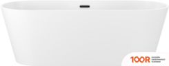 Ванна Wellsee SHELL 180X80 28170403R (ОТДЕЛЬНОСТОЯЩАЯ ВАННА БЕЛЫЙ ГЛЯНЕЦ, ЭКРАН, НОЖКИ, СИФОН-АВТОМАТ МАТОВЫЙ ЧЕРНЫЙ) (337316)