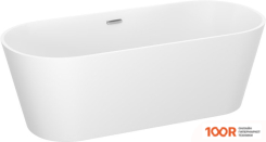 Ванна Wellsee SHELL 180X80 28170401R (ОТДЕЛЬНОСТОЯЩАЯ ВАННА БЕЛЫЙ ГЛЯНЕЦ, ЭКРАН, НОЖКИ, СИФОН-АВТОМАТ ХРОМ) (337314)