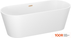 Ванна Wellsee SHELL 170X75 28170304R (ОТДЕЛЬНОСТОЯЩАЯ ВАННА БЕЛЫЙ ГЛЯНЕЦ, ЭКРАН, НОЖКИ, СИФОН-АВТОМАТ ЗОЛОТО) (337313)