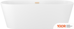 Ванна Wellsee SHELL 170X75 28170304R (ОТДЕЛЬНОСТОЯЩАЯ ВАННА БЕЛЫЙ ГЛЯНЕЦ, ЭКРАН, НОЖКИ, СИФОН-АВТОМАТ ЗОЛОТО) (337313)