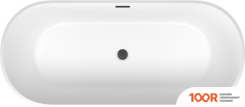 Ванна Wellsee SHELL 150X73 28170203R (ОТДЕЛЬНОСТОЯЩАЯ ВАННА БЕЛЫЙ ГЛЯНЕЦ, ЭКРАН, НОЖКИ, СИФОН-АВТОМАТ МАТОВЫЙ ЧЕРНЫЙ) (337308)