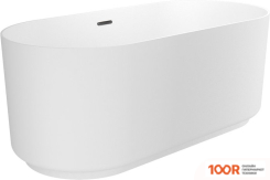 Ванна Wellsee SAINT-GERMAIN 150X70 28270103R (ОТДЕЛЬНОСТОЯЩАЯ ВАННА БЕЛЫЙ ГЛЯНЕЦ, ЭКРАН, НОЖКИ, СИФОН-АВТОМАТ МАТОВЫЙ ЧЕРНЫЙ) (337296)