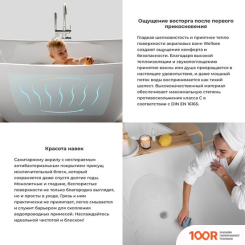 Ванна Wellsee PURE BY WELLSEE 166X77 230707002 (ОТДЕЛЬНОСТ. ВАННА БЕЛЫЙ ГЛЯНЕЦ/МАТ. СВЕТЛО-ЗЕЛЕНЫЙ, ЭКРАН, НОЖКИ, СИФОН-АВТОМАТ ГЛЯНЦ. БЕЛЫЙ) (337287)