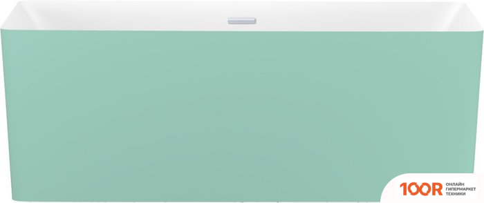 Ванна Wellsee PURE BY WELLSEE 166X77 230707001 (ОТДЕЛЬНОСТОЯЩАЯ ВАННА БЕЛЫЙ ГЛЯНЕЦ/МАТ. СВЕТЛО-ЗЕЛЕНЫЙ, ЭКРАН, НОЖКИ, СИФОН-АВТОМАТ ХРОМ) (337286)