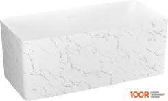 Ванна Wellsee PURE BY WELLSEE 166X77 230706002 (ОТДЕЛЬНОСТ. ВАННА БЕЛЫЙ ГЛЯНЕЦ/МАТ. БЕЛЫЙ МРАМОР, ЭКРАН, НОЖКИ, СИФОН-АВТОМАТ ГЛЯНЦ. БЕЛЫЙ) (337285)