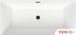 Ванна Wellsee PURE BY WELLSEE 166X77 230703003 (ОТДЕЛЬНОСТОЯЩАЯ ВАННА БЕЛЫЙ ГЛЯНЕЦ/МАТОВЫЙ ЧЕРНЫЙ, ЭКРАН, НОЖКИ, СИФОН-АВТОМАТ МАТОВЫЙ ЧЕРНЫЙ) (337279)