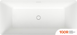 Ванна Wellsee PURE BY WELLSEE 166X77 230703002 (ОТДЕЛЬНОСТОЯЩАЯ ВАННА БЕЛЫЙ ГЛЯНЕЦ/МАТ. ЧЕРНЫЙ, ЭКРАН, НОЖКИ, СИФОН-АВТОМАТ ГЛЯНЦЕВЫЙ БЕЛЫЙ) (337278)