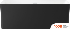 Ванна Wellsee PURE BY WELLSEE 166X77 230703001 (ОТДЕЛЬНОСТОЯЩАЯ ВАННА БЕЛЫЙ ГЛЯНЕЦ/МАТОВЫЙ ЧЕРНЫЙ, ЭКРАН, НОЖКИ, СИФОН-АВТОМАТ ХРОМ) (337277)