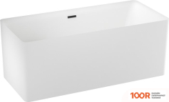 Ванна Wellsee PURE BY WELLSEE 166X77 230702003 (ОТДЕЛЬНОСТОЯЩАЯ ВАННА МАТОВЫЙ БЕЛЫЙ, ЭКРАН, НОЖКИ, СИФОН-АВТОМАТ МАТОВЫЙ ЧЕРНЫЙ) (337275)