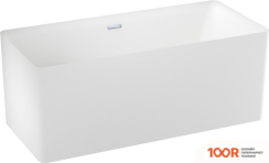 Ванна Wellsee PURE BY WELLSEE 166X77 230702001 (ОТДЕЛЬНОСТОЯЩАЯ ВАННА МАТОВЫЙ БЕЛЫЙ, ЭКРАН, НОЖКИ, СИФОН-АВТОМАТ ХРОМ) (337273)