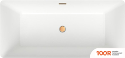 Ванна Wellsee PURE BY WELLSEE 166X77 230701004 (ОТДЕЛЬНОСТОЯЩАЯ ВАННА БЕЛЫЙ ГЛЯНЕЦ, ЭКРАН, НОЖКИ, СИФОН-АВТОМАТ ЗОЛОТО) (337272)