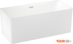Ванна Wellsee PURE BY WELLSEE 166X77 230701004 (ОТДЕЛЬНОСТОЯЩАЯ ВАННА БЕЛЫЙ ГЛЯНЕЦ, ЭКРАН, НОЖКИ, СИФОН-АВТОМАТ ЗОЛОТО) (337272)