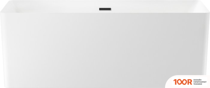 Ванна Wellsee PURE BY WELLSEE 166X77 230701003 (ОТДЕЛЬНОСТОЯЩАЯ ВАННА БЕЛЫЙ ГЛЯНЕЦ, ЭКРАН, НОЖКИ, СИФОН-АВТОМАТ МАТОВЫЙ ЧЕРНЫЙ) (337271)