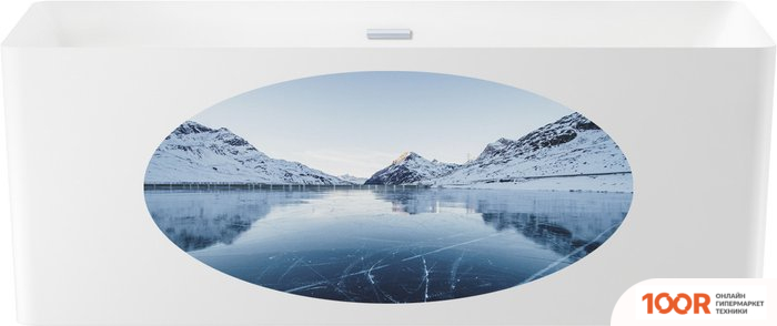 Ванна Wellsee PURE BY WELLSEE 166X77 202010453 (ОТДЕЛЬНОСТОЯЩАЯ ВАННА БЕЛЫЙ ГЛЯНЕЦ С ХУД. ИЗОБРАЖЕНИЕМ, ЭКРАН, НОЖКИ, СИФОН-АВТОМАТ ХРОМ) (337268)