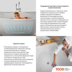 Ванна Wellsee POUR PLUS 150X150 237101003 (ОТДЕЛЬНОСТОЯЩАЯ ВАННА БЕЛЫЙ ГЛЯНЕЦ, ЭКРАН, НОЖКИ, СИФОН-АВТОМАТ МАТОВЫЙ ЧЕРНЫЙ) (337262)